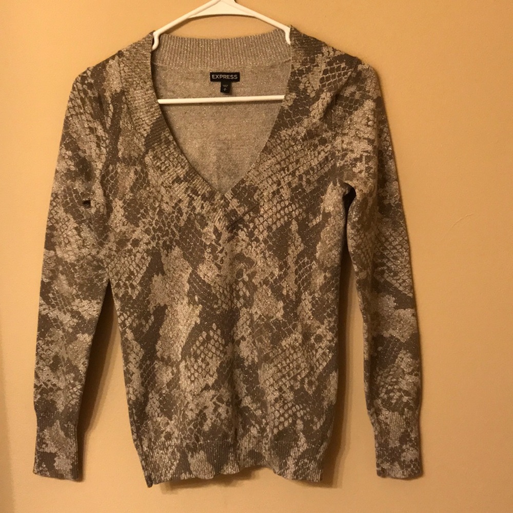 💥FINAL Price!💥 Express Python Print V-Neck